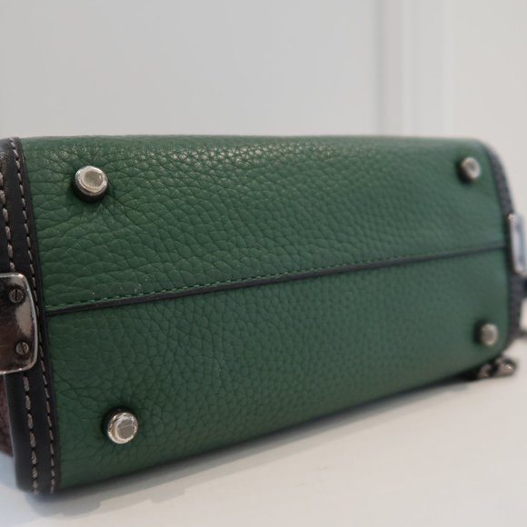 COACH Swagger  Chain Leather Crossbody Bag - Picture 6 of 12